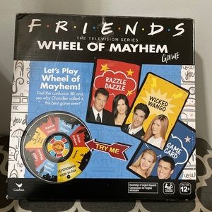 F*R*I*E*N*D*S Wheel of Mayhem game. Contents new inside box.
